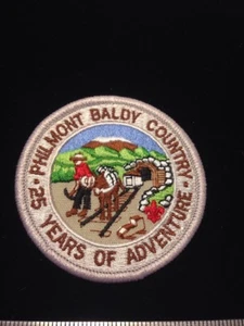 BSA Philmont Baldy Country 25 years Adventure Patch NOS - Picture 1 of 3