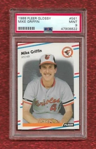 1988 FLEER GLOSSY #561 MIKE GRIFFIN PSA 9 MINT POP 1 NONE HIGHER ORIOLES - Picture 1 of 1