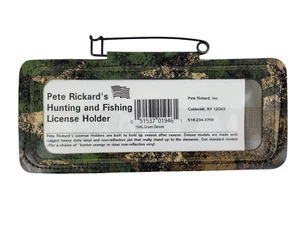 Licencia de Pesca de Vinilo Pete Rickard's Vinilo Caza Verde Deluxe Camuflaje 194G EE. UU. - Imagen 1 de 4