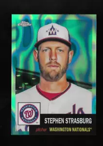 STEPHEN STRASBURG 2022 Topps Chrome Platinum #110 RIFRATTORE ACQUA LAVA /299 - Foto 1 di 2