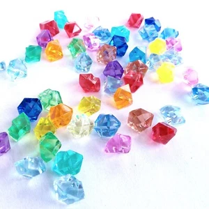 50 Gaming Gems Board Game Upgrade RPG Crystals Acrylic Jewels Role Playing LARP - Picture 1 of 8