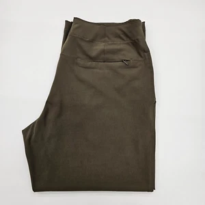 Nike Golf Cropped Pants Womens 10 Dri-Fit Brown back zip stretch 251389 4 pocket - Picture 1 of 16