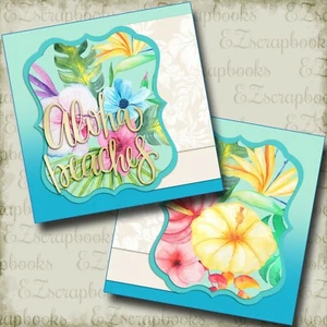 Aloha Beaches NPM - Hawaii - 2 Premade Scrapbook Pages - EZ Layout 3985 - Picture 1 of 2