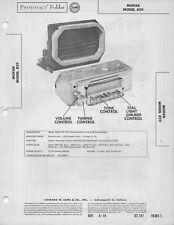 1954 MOPAR 829 DESOTO RADIO SERVICE MANUAL PHOTOFACT SCHEMATIC AUTO CAR REPAIR