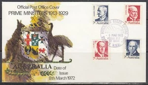 Australia Scott 514-7 FDC - Primeros Ministros 1913-29 - Imagen 1 de 1