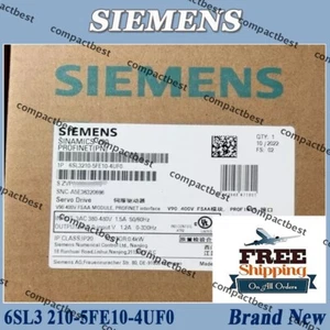 1PC New SIEMENS Servo Driver 6SL3 210-5FE10-4UF0 6SL3 210-5FE10-4UF0 - Picture 1 of 6