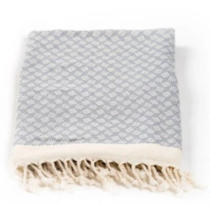 Etisha Collective Modern Love Bath Towel Slate Grey - Picture 1 of 3