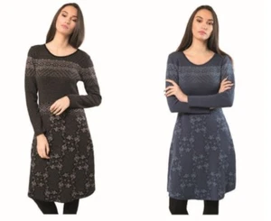 KOOI knitwear Kleid blau schwarz Tupfen Punkte Strickkleid dress DC18125 - Bild 1 von 3