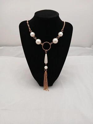 Collar Anthropologie Borla Perla Tono Dorado Foto 1 de 3