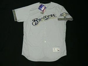 AUTHENTIC MAJESTIC 52 2XL MILWAUKEE BREWERS FLEX BASE Jersey - Picture 1 of 2