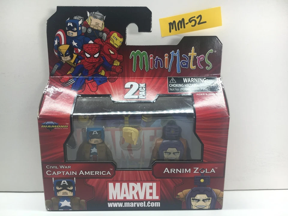Marvel Minimates Series 42 Mini Figure 2pack Civil War Captain America Arnim