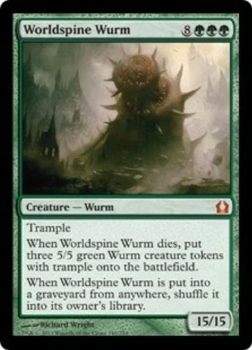 MTG - WORLDSPINE WURM - Return to Ravnica (M) - Image 1 of 1