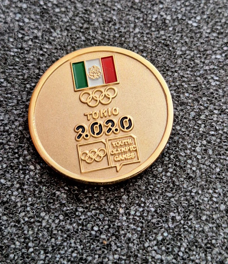  BONITO PIN DE LOS OLÍMPICOS JUVENILES DE TOKIO 2020 - MÉXICO NOC  Foto 1 de 1