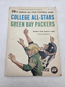 1962 College All-Stars vs Green Bay Packers Football Game Program Ernie Davis - Picture 1 of 8