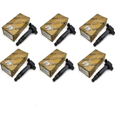 DENSO x6 Ignition Coils For 2003-2020 Toyota & Lexus I4 V6 V8, 90919-02260 NEW - Image 1 of 4