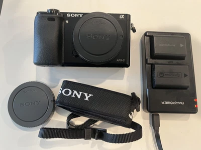 Sony A6000 24.3MP Mirrorless Digital Camera - Black (ILCE-6000) Free Ship - image 1 of 4