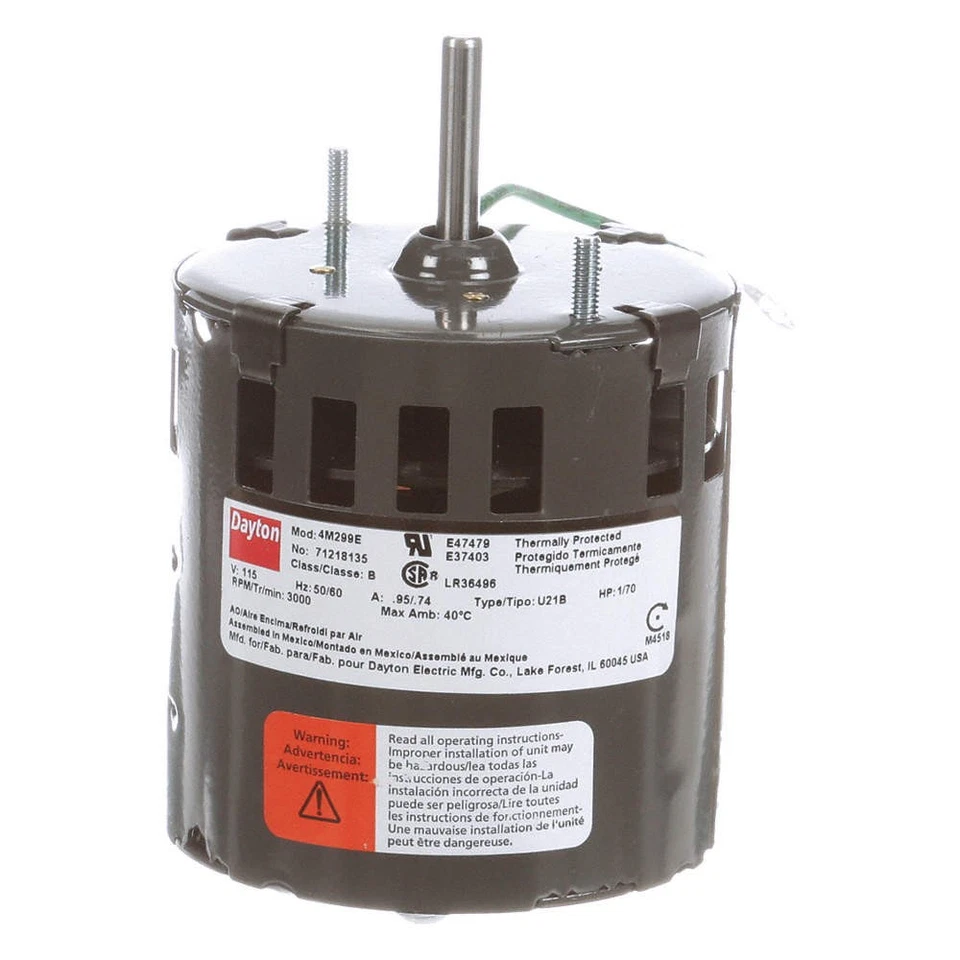 DAYTON 71218135M Motor,1/70 HP,3000 rpm,3.3,115V 4M299 - Image 1 of 1