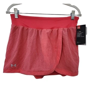 New NWT Under Armour Women Running Mileage Skort Medium Pink Heat Gear  - Picture 1 of 7
