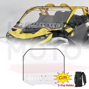 KEMIMOTO Vented Windshield Front Scratch Resistant for Can Am Maverick R 2024-25 - Picture 1 of 15