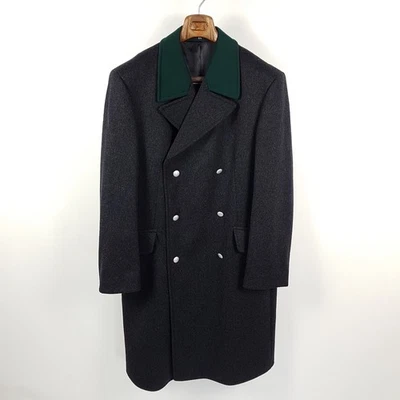 Karl Jäger Mantel Herren Gr. 54 Grau Grün Wolle Trachtenmantel Lodenmantel Jagd - Bild 1 von 4