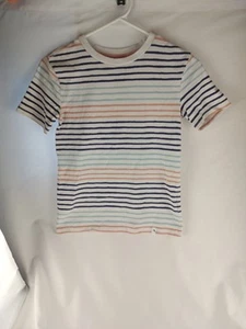 Tommy Bahama Boys Striped T-Shirt Size 7-8 Costal, Classic, Casual - Picture 1 of 6