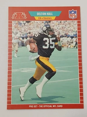 Delton Hall Pittsburgh Steelers 1989 Pro Set Card #346 - Image 1 of 2