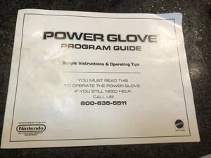 GUÍA DE PROGRAMA POWER GLOVE MANUAL DE INSTRUCCIONES ORIGINAL LIBRO DE JUEGOS NINTENDO NES HQ - Imagen 1 de 1