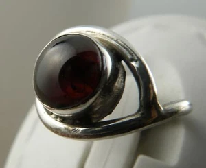 Anillo de plata de ley con piedra granate tamaño 4,50 - Imagen 1 de 5