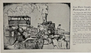 Chelsea Iron Horse 1940 invade Washington D.C. Postal de tren - Imagen 1 de 3