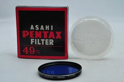 @ SakuraDo @ Excellent & Rare Box Set @ Asahi Pentax 49mm Flood Blue Lens Filter - Image 1 of 4