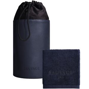 DIOR SAUVAGE ENGRAVED TOWEL & CARRY POUCH; LIMITED EDITION - NEW