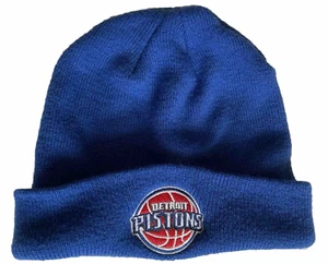 Adidas Detroit Pistons Beanie Skull Knit Hat Cap Unisex Blue NBA Basketball - Picture 1 of 5