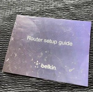 Router Setup Guide Belkin 2012 Directions Instructions Manual 4 pgs - Picture 1 of 3