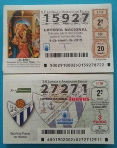 2 AÑOS COMPLETO 2019 LOTERIA NACIONAL DEL JUEVES Y SABADOS 103 DECIMOS, - Imagen 1 de 1