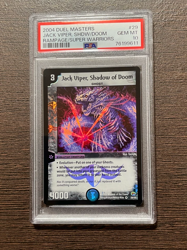 duel masters Jack Viper, Shadow of Doom PSA10 GEM MINT - Image 1 of 1
