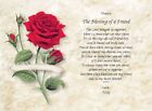 Friendship The Blessing of a Friend Sentimental Personalized Gift Print  1122