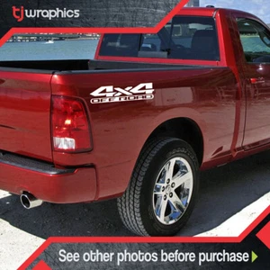 2 Pcs 4x4 Off Road Fits DOD GE RA M 1500 2500 Dakota Truck Decal Sticker - Bild 1 von 3