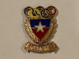 1996 Atlanta Olympic Games Enamel Lapel Pin Tie Tack Team Chile Olympic Flag - Picture 1 of 2