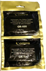 2x Canon CR-100 Correctable Film Ribbon Cassettes FREE SHIPPING! - Afbeelding 1 van 2