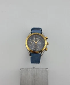 Omega 175.0054 Speedmaster Date Triple Acier-Gold Automatic Blue Dial - Picture 1 of 16