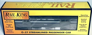 Rail King #6020 New York Central stromlinienförmiger Gepäckwagen #9152 O-Skala Neu im Karton - Bild 1 von 3