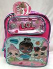 Lol Surprise Diamond Metallic Pink 12" Backpack With Two Main Compartments-New!