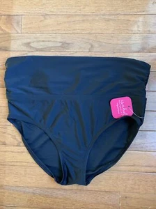 NWT Ingrid & Isabel Maternity Black Foldover Swim Bottoms Brief - Size Small - Picture 1 of 6