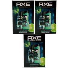 Axe Gift Set Aqua Bergamot 3 X 2teiliges Set 10.1oz Shower Gel + 5.1oz Bodyspray