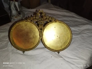 Napoleon 3 double bronze frame 22/15cm - Picture 1 of 12