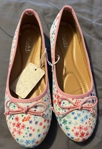 NewMudd Casual Pink Floral Woven Ballet Style Slip-on Shoe Size 3 - Picture 1 of 4