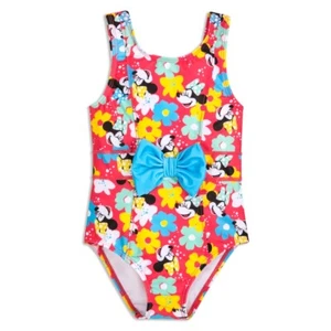 NWT Disney Store Minnie Mouse Adaptive 1pc Swimsuit Girls UPF 50+ U pick - Picture 1 of 4