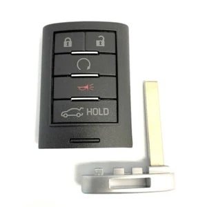 OEM CADILLAC Keyless Entry Remote Fob 5 Button + Key Insert OEM NBG009768T - Picture 1 of 6