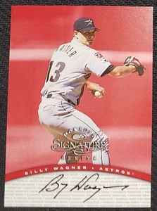 1997 Donruss Signature series Billy Wagner Red with Black Ink - Picture 1 of 4