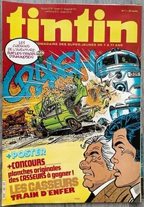 JOURNAL DE TINTIN 388/1983/LES CASSEURS + POSTER/DENAYER/CUBITUS/ARIA/AMUNDSEN - Imagen 1 de 4
